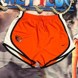 Nike Dri-fit Oregon State Beavers Orange Black White Running Shorts Small